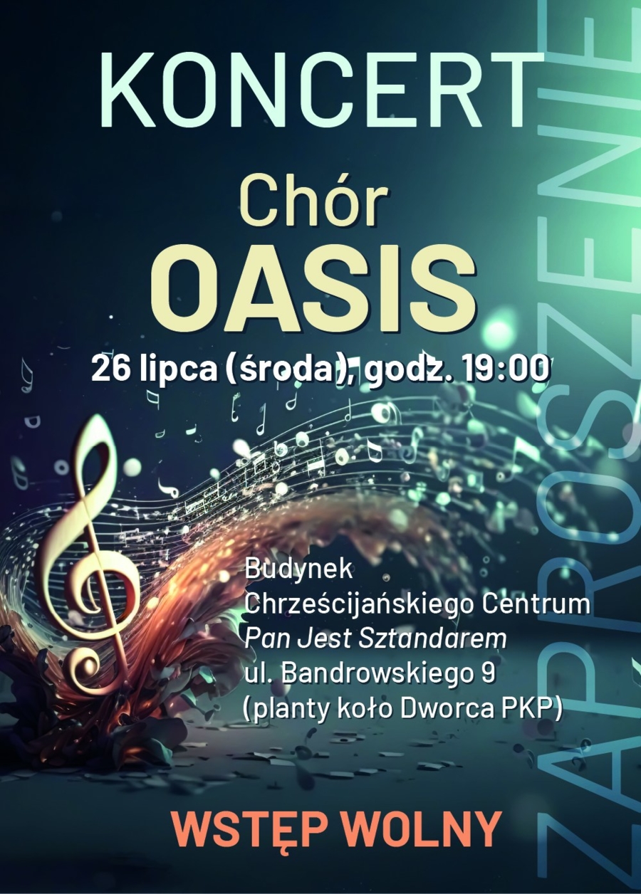 plakat promujący koncert